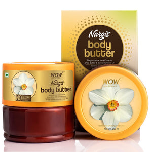 WOW Skin Science Nargis Body Butter - No Parabens, Silicones, Mineral Oil & Color - 200 ml - BuyWow
