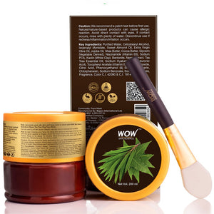 WOW Skin Science Anti-Acne Neem & Tea Tree Clay Face Mask for Refreshing & Refining Acne Prone Skin - For All Skin Types - No Parabens, Sulphate & Mineral Oil - 200 ml - BuyWow