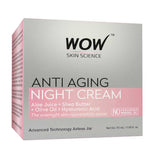 WOW Skin Science Anti Aging No Parabens & Mineral Oil Night Cream - 50 ml - BuyWow