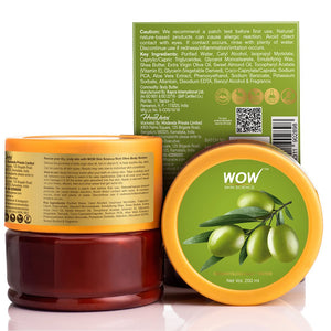 WOW Skin Science Rich Olive Body Butter - No Parabens, Silicones, Mineral Oil & Color - 200 ml - BuyWow