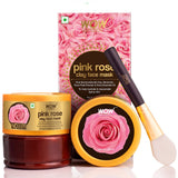 WOW Skin Science Pink Rose Clay Face Mask for Hydrating & Rejuvenating Aging Skin - No Parabens, Sulphate, Mineral Oil & Color - 200 ml - BuyWow