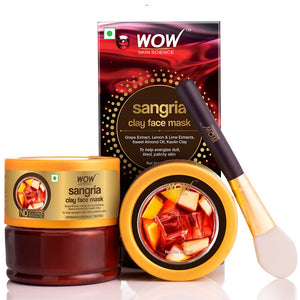 WOW Skin Science Sangria Face Mask for Energizing Dull, Tired, Patchy Skin - For All Skin Types - No Parabens, Sulphate & Mineral Oil - 200 ml - BuyWow