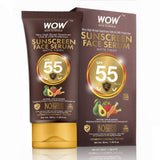 WOW Skin Science Matte Finish Sunscreen Serum SPF 55 PA++ with Raspberry, Carrot Seed & Avocado Oil - No Parabens, Silicones, Mineral Oil, Oxide, Colour, Benzophenone - 50 ml - BuyWow