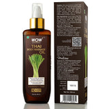 WOW Skin Science Thai Body Massage Oil for Reviving and Refreshing -Infused with Blend of 6 Oils with Jasmine Absolute, Kaffir Lime and Lemongrass Essential - 200 ml - BuyWow