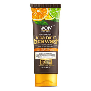 WOW Skin Science Brightening Vitamin C Face Wash - No Parabens, Sulphate, Silicones & Color - 100 ml - BuyWow