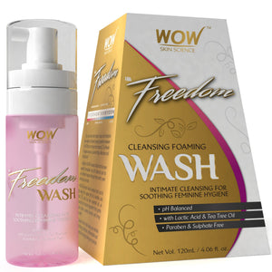 WOW Skin Science Freedom Cleansing Foam Wash, Lactic Acid and Tea Tree Oil - 120 ml - BuyWow